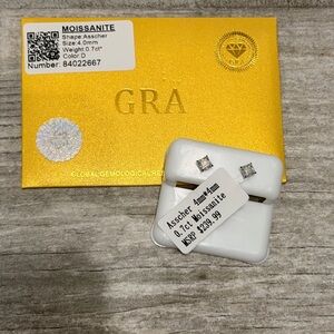 Moissanite Asscher Cut Earrings